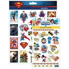Набор наклеек- тату переводных и пленочных наклеек DC, Super Friends, Супермен Priority