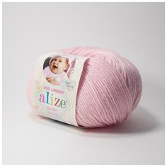 Пряжа Alize Baby Wool (Беби Вул) 185 светло-розовый 40% шерсть, 20% бамбук, 40% акрил 50г 175м 5шт