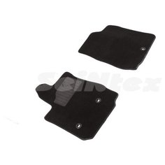 Ворсовые LUX коврики в салон Seintex для Toyota Alphard III 2015-н.в. (черные, 89600)