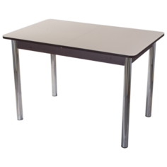 Стол кухонный раздвижной со стеклом Танго ПР ВН ст-КР 02. Размеры стола (ДхШхВ): 110(147)х70х75 см Домотека