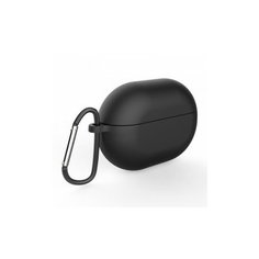 Силиконовый чехол Deppa с карабином для Huawei Freebuds Pro, черный (арт.47332)