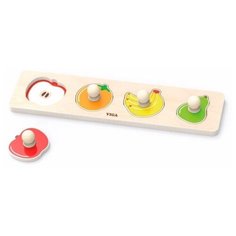 VIGA Пазл-вкладыш Фрукты (4 дет.)