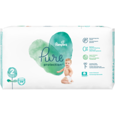 Pampers подгузники Pure Protection 2 (4-8 кг), 39 шт.