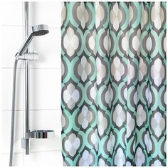 1813-1 Штора для ванной комнаты 180х180см полиэстер Вилина