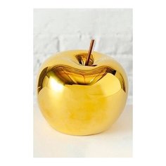 Фарфоровая декоративная фигурка яблочко - золотая радость, 11 см, Boltze 2004603-boltze