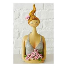 Декоративная статуэтка мисс лэтти С букетом, полистоун, 17 см, Boltze 2010493-2