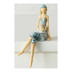 Декоративная фигурка на полку девочка курортница, полистоун, 20 см, Boltze 2008184-девочка