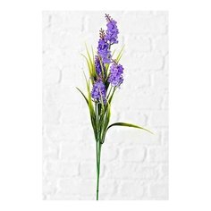 Декоративная ветка лаванда, голубая, 70 см, Boltze 1012072-голубая