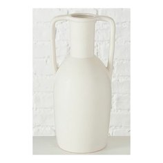Керамическая ваза амфора ИЯ, белая, 26 см, Boltze 2009765-белая