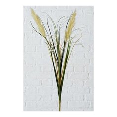 Декоративная ветка степной ковыль, пластик, белый, 100 см, Boltze 2008437-белый
