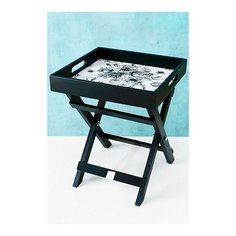 Сервировочный столик поднос SUMMER BOUQUETS, дерево, 30х36 см, Boltze 2009811-boltze