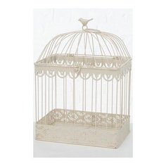Клетка для декора фредерика, металл, белая, 40 см, Boltze 2008219-9826365