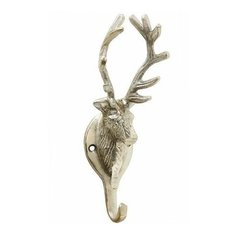 Металлический крючок для одежды красавец олень, серебряный, 18х8 см, Boltze 1541000-2