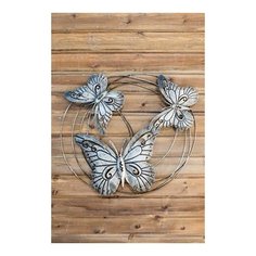 Интерьерное украшение на стену рондо баттерфляй, металл, 56 см, Boltze 2232800- boltze