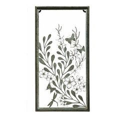 Настенный декор - панно вспоминая О лете, металлическое, 20.5х39.5 см, Kaemingk 801963-1