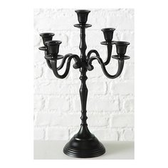Канделябр витто на 5 свечей, чёрный, металл, 40 см, Boltze 1015619-boltze