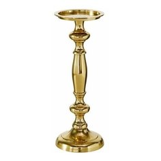 Металлический подсвечник лорения для одной свечи, золотой, 35 см, Boltze 1022159-boltze
