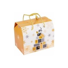 Подарочная коробка чемоданчик элегантное рождество (с оленем), 19х16х13 см, Due Esse Christmas (BX2-1821)BX3-1920-3