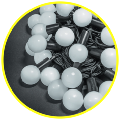 Гирлянда Navigator NGF-B02-70, 800 см, 70 ламп, белый/черный провод