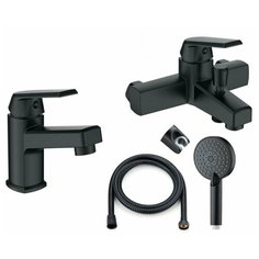 Orange P02-311b душевой набор, черный матовый