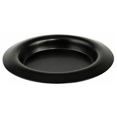 Подсвечник-блюдечко чёрный муар, 14 см, Омский Свечной 991004