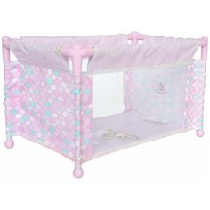 50041 Манеж кроватка для куклы, серия Фантазия океана, 50 см De Cuevas Toys