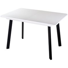 Стол кухонный раздвижной с искусственным камнем Румба ПР-1 КМ 04 БЛ 93 ЧР Домотека