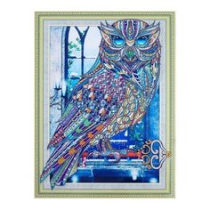 Алмазная мозаика Сова- хранительница, Color KIT 30x40 см.