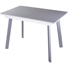 Стол кухонный раздвижной с искусственным камнем Румба ПР КМ 07 БЛ 93 СР. Размеры стола (ДхШхВ):110(147)х70х75 см Домотека