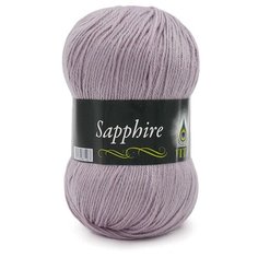 Пряжа Vita Sapphire (Сапфир) 1509 светлая пыльная сирень 45% шерсть ластер, 55% акрил 100г 250м 5шт