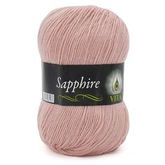 Пряжа Vita Sapphire (Сапфир) 1531 пудровый 45% шерсть ластер, 55% акрил 100г 250м 5шт