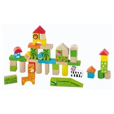 Viga Toys Конструктор "Зоопарк" 50 деталей в ведре VIGA Vigatoys