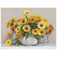Алмазная мозаика Календула, Алмазное хобби 30x40 см.