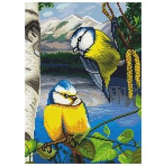 Алмазная мозаика Вестники весны, Алмазное хобби 26x36 см.