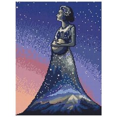 Алмазная мозаика Я- Вселенная, Алмазное хобби 30x40 см.