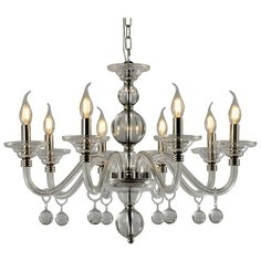 Люстра ESCADA 1136/8S, E14, 320 Вт, кол-во ламп: 8 шт., цвет арматуры: никель, цвет плафона: бесцветный