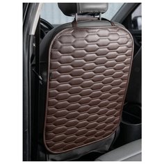 Защитная накидка на спинку переднего сиденья. Цвет: шоколадный. 1 шт. Соло Best Auto Case