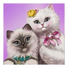 Алмазная мозаика Милашки , Алмазное хобби 20x20 см.