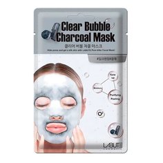 LABUTE Кислородная маска с древесным углем Clear Bubble Charcoal, 20 мл