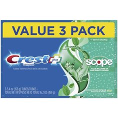 Crest Complete + Scope Minty Fresh – Набор из 3 зубных паст