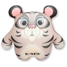 Мягкая игрушка антистресс Штучки, к которым тянутся ручки "Тигр Любовь", светло-коричневый 25см