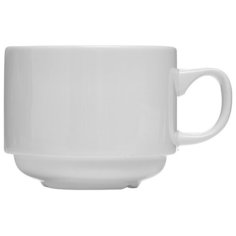 Чашка чайная «Монако Вайт», 0,21 л., 7,5 см., белый, фарфор, 9001 C331, Steelite