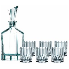 Набор для виски Aspen из 6-ти хрустальных стаканов и штофа, 90025, Nachtmann