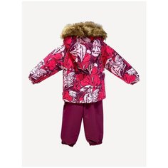 Комплект с полукомбинезоном Huppa Avery 41780030 (11363) размер 74, 11363 фуксиа/бордовый