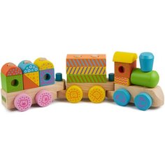 ANDREU Toys Деревянный конструктор-паровозик