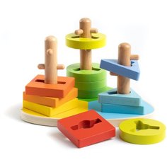 ANDREU Toys Деревянная логическая пирамидка