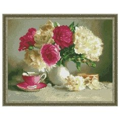 Алмазная мозаика Нежность в цветах, PaintBoy 40x50 см.