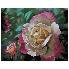 Алмазная мозаика Роза в цвету, PaintBoy 40x50 см.