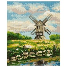 Алмазная мозаика Мельница, Фрея 25x30 см.