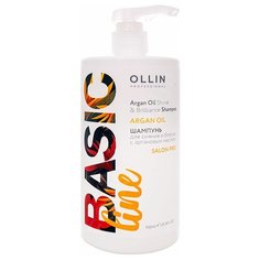 OLLIN Professional шампунь Basic Line Argana Oil для сияния и блеска с аргановым маслом, 750 мл